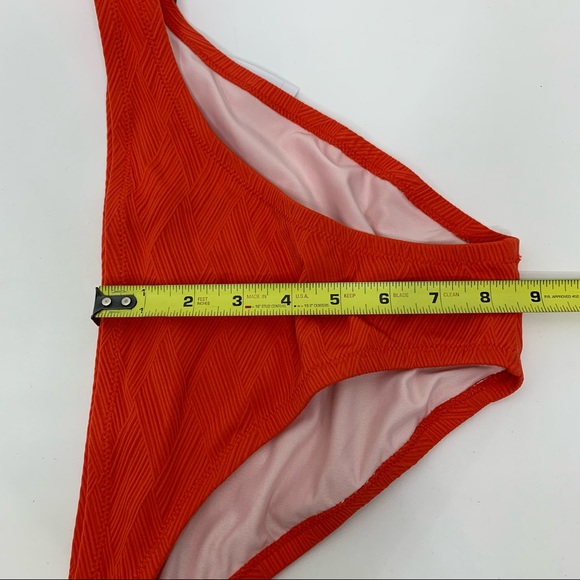 Shade & Shore Deep Orange Swimsuit Bikini Bottoms Low Coverage Cheeky New Nwt - Picture 14 of 16